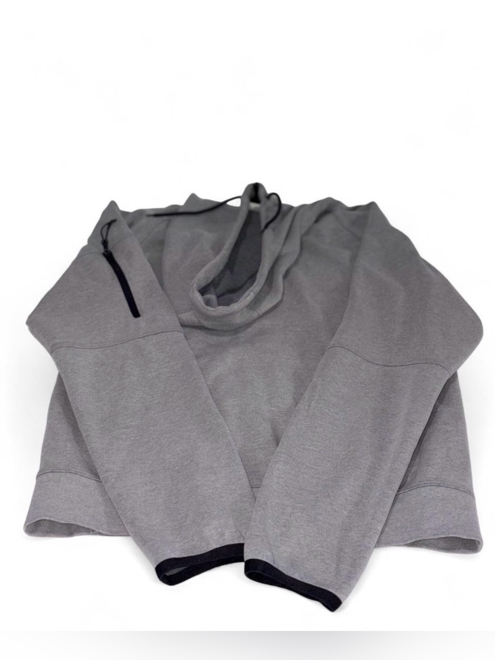 Nike tech men’s Gray Hooded full zip sweatshirt with Black Trim size small - Picture 2 of 6
